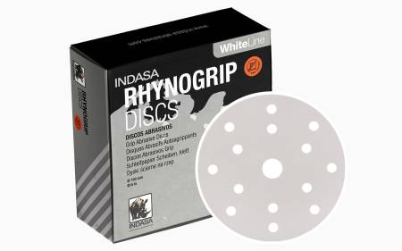 Lixa Circular 125mm 8 Furos Indasa RhynoGrip White Line