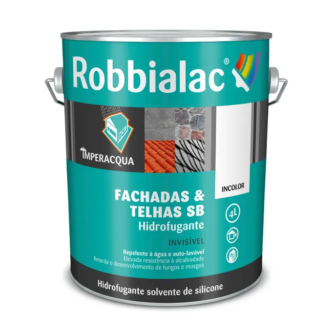 Robbialac Hidrofugante SB Telhas Telhados e Fachadas