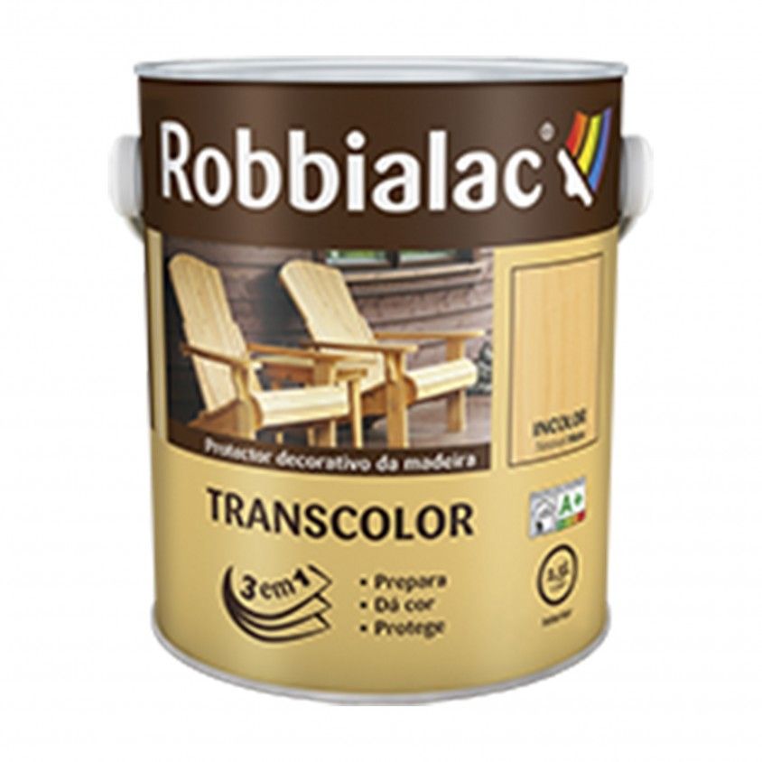 Robbialac Lasur Transcolor Brilhante 3 em 1
