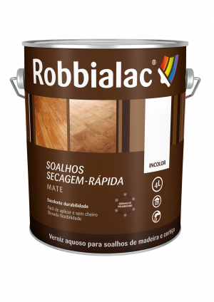 Robbialac Verniz Pavimentos Soalhos Secagem Rápida Mate