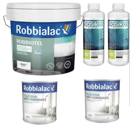 Robbialac Kit Anti-Humidade Branco Mate
